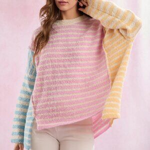 Aimee Pastel Striped Sweater